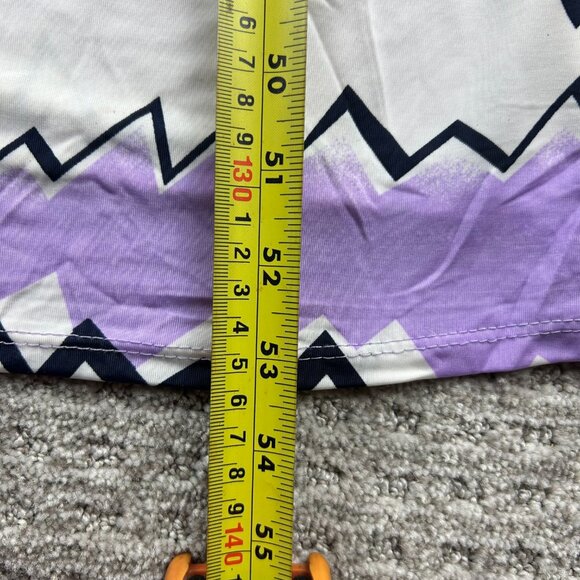 RELAXX Purple Cocktail Dress Women Size 2XL White Zig Zag Pattern Party Outfit - Picture 6 of 6